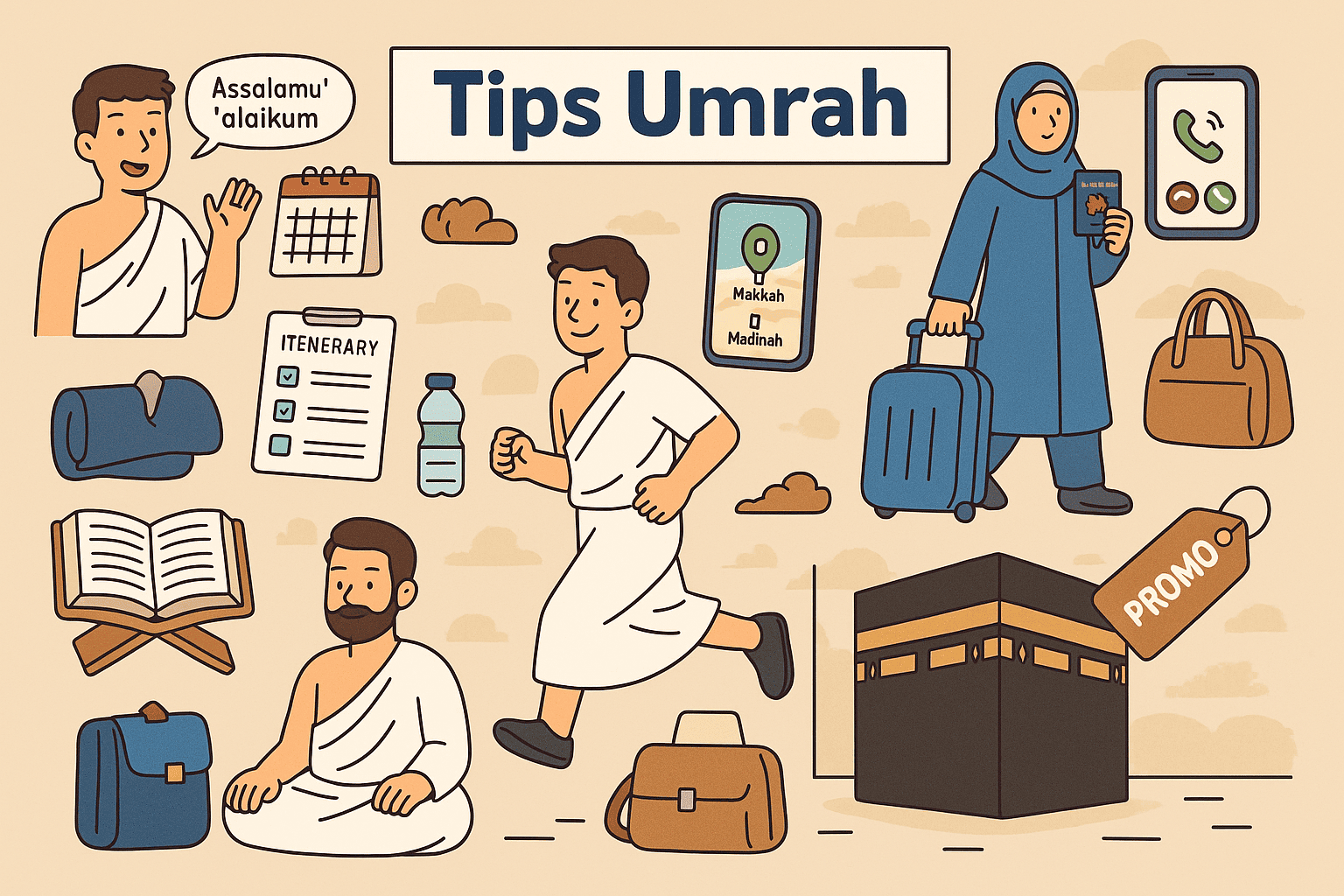 Tips Umrah 2025: Persiapan Cerdas Biar Perjalanan Kamu Berkesan