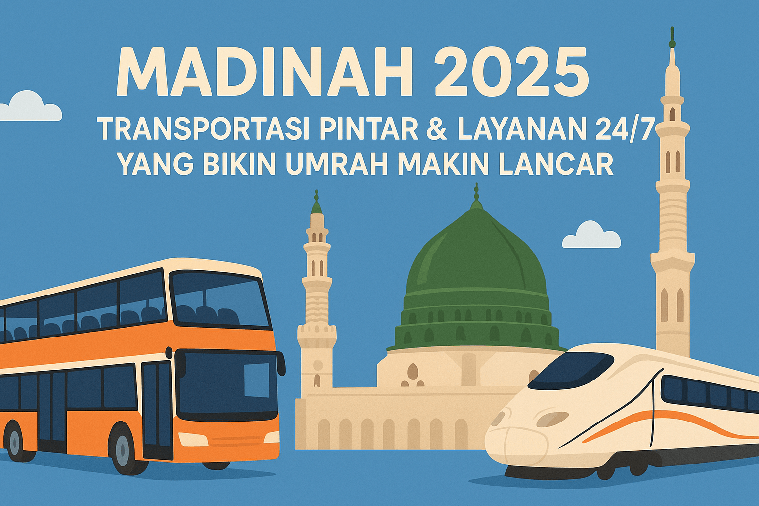 Madinah 2025: Transportasi Pintar & Layanan 24/7 yang Bikin Umrah Makin Lancar