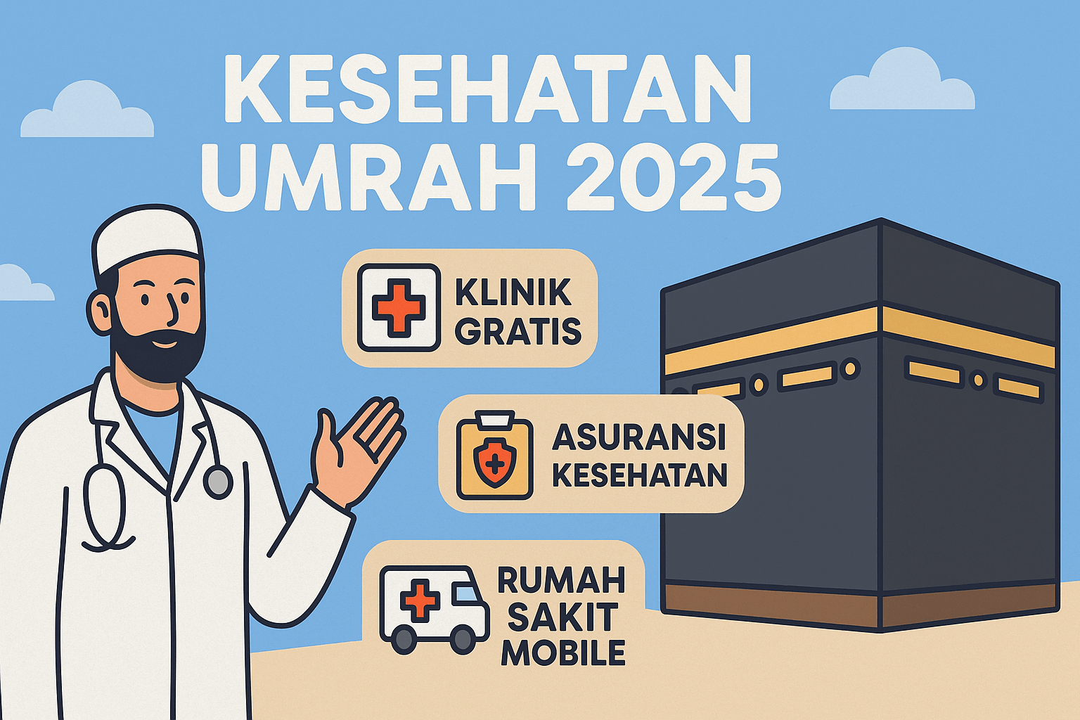 Kesehatan Umrah 2025: Klinik Gratis, Asuransi, Hingga Rumah Sakit Mobile!